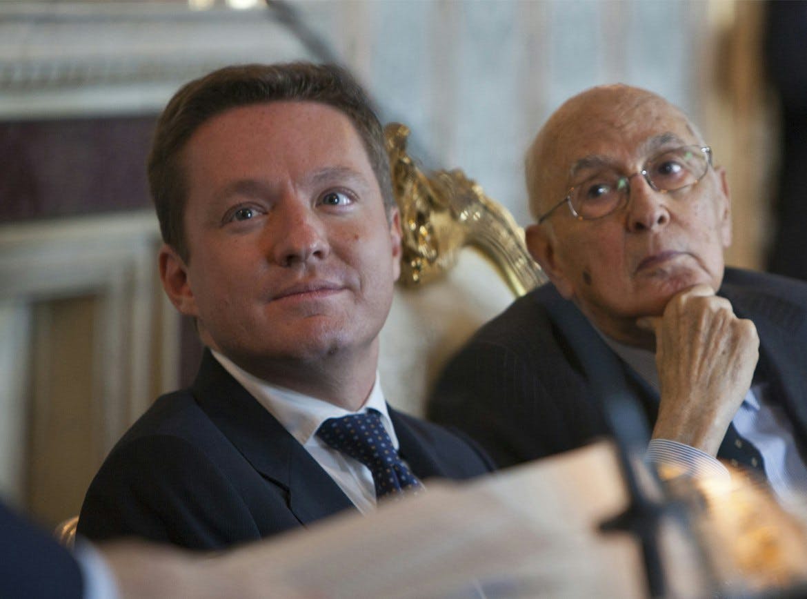 Andrea Ceccherini e Giorgio Napolitano